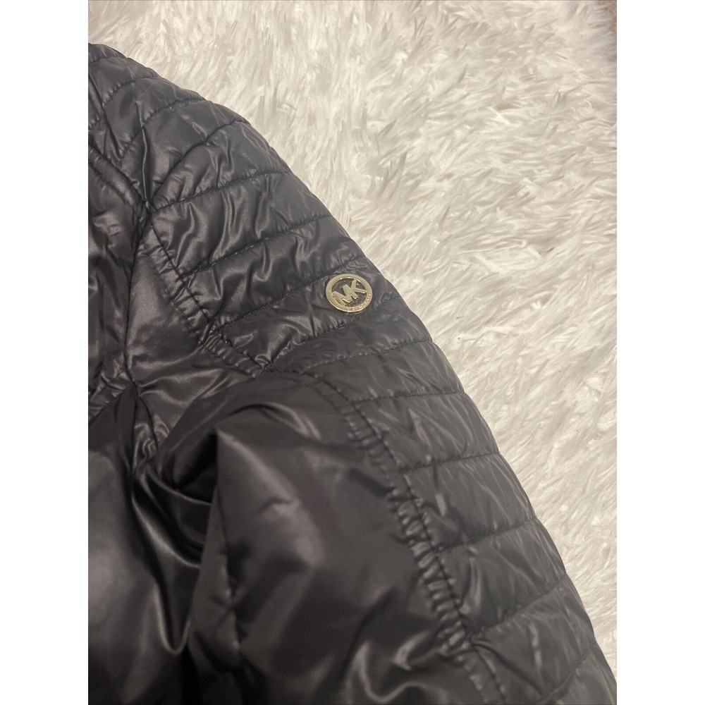 Women's Michael Kors Black Puffer Winter Coat Size Small‎ Knee Length NO HOOD - Picture 13 of 16